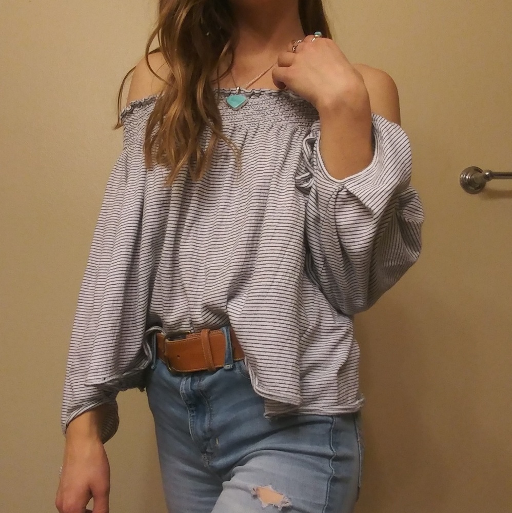 Oversized We The Free Top Off The Shoulder